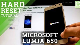 How to Restore Your MICROSOFT Lumia 650 to Factory Settings  Windows Phone [upl. by Niraa]