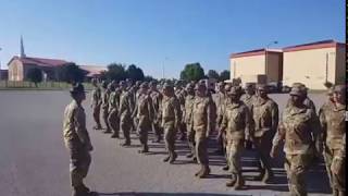 Drill Sergeant brings motivation through marching cadences [upl. by Aneba]