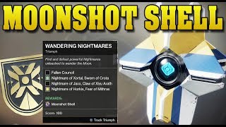 Moonshot Shell Wandering Nightmares Locations Harbinger Title Guide Destiny 2 Shadowkeep [upl. by Louth691]