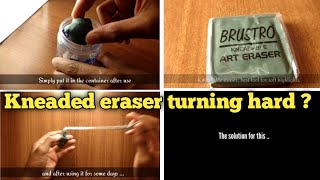 How to store kneaded eraser  Kneadable earser problem  Sanath arts•😎 [upl. by Ganley]