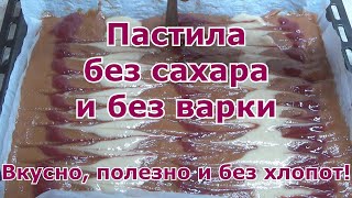 Пастила без варки и без сахара Вкусно и полезно Домашний простой рецепт быстро и без всяких хлопот [upl. by Akeemaj]