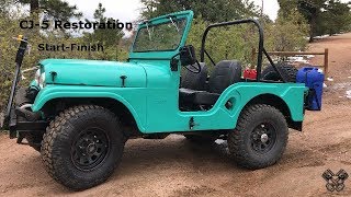 1965 Jeep CJ5 Restoration Full Video [upl. by Allicserp]