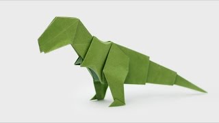 ORIGAMI TREX Jo Nakashima  Dinosaur 5 [upl. by Dix]