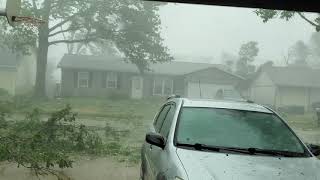 derecho storm cedar rapids ia part 1 church roof explodes [upl. by Amaryllis276]