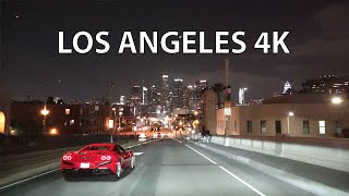 Los Angeles 4K  Night Drive [upl. by Jarlen373]