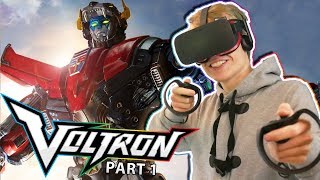 VOLTRON LEGENDARY DEFENDER VR  DreamWorks Voltron Chronicles VR Oculus Touch Gameplay Part 1 [upl. by Hnah]