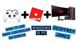 Roblox Xbox One Controller For Windows 10 PC  How to connect Bluetooth or Wired [upl. by Amieva737]