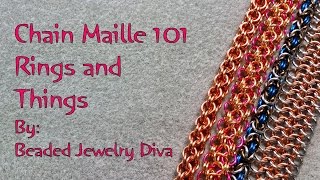 Chain Maille 101  Intro to Chain Mail Jewelry Part 1 [upl. by Forkey]