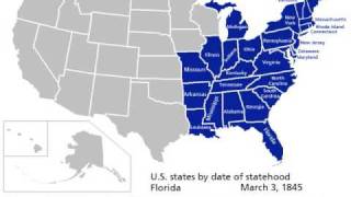 US States By Date Of Statehood [upl. by Emad]