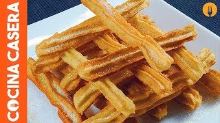 Churros caseros Receta fácil [upl. by Leik646]