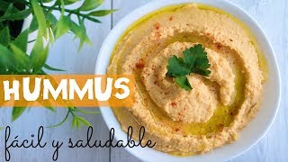 ¡ HUMMUS fácil y saludable [upl. by Udenihc]