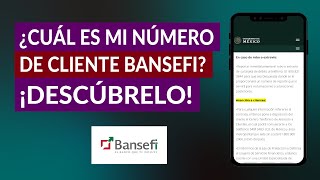 ¿Cuál es mi Número de Cliente Bansefi en Línea y Cómo Puedo Solicitarlo [upl. by Dara]