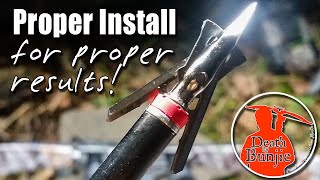 How to Properly Install the Rage CROSSBOW Hypodermic Broadhead [upl. by Duff]