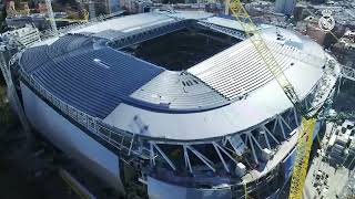 Las OBRAS del estadio SANTIAGO BERNABÉU  Real Madrid [upl. by Osanna]