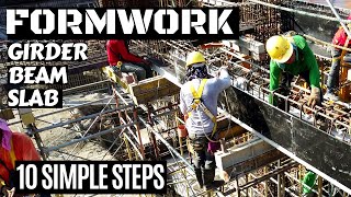 FORMWORK BEAM GIRDER AND SLAB BUILDING CONSTRUCTION [upl. by Mroz652]