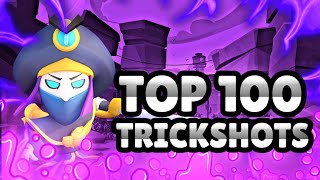 Top 100 Trickshots in Brawl Ball [upl. by Eiromem]