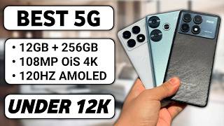 Top 5 Best 5G Phones Under 12000 December 2024 I Best Smartphone Under 12k  108MP Camera Phone 12k [upl. by Inacana]