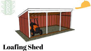 Free Loafing Shed Plans [upl. by Crysta]