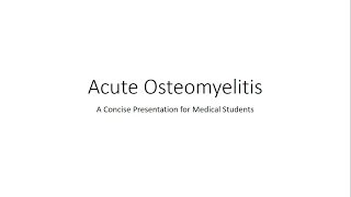 Osteomyelitis  Symptoms Causes and Treatment [upl. by Hannavahs]