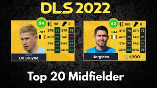 DLS 22  Top 20 Midfielder in Dream league soccer 2022 [upl. by Prinz]