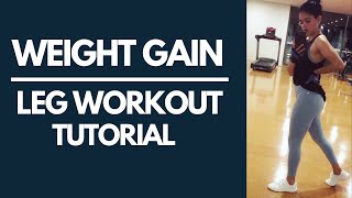 WEIGHT GAIN WORKOUT  LEG WORKOUT TUTORIAL 2020 in Hindi to gain muscle [upl. by Adeline]