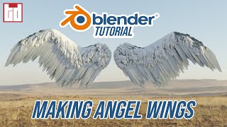 How to make Angel Wings in Blender 29  TUTORIAL [upl. by Innavoj848]