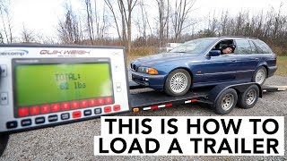 How to Load a Car Onto a Trailer [upl. by Nahallac]