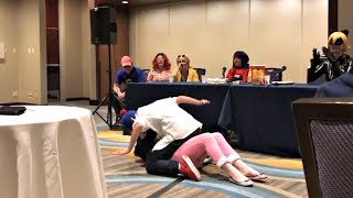 Adrienette at Anime Midwest 2017  Miraculous Ladybug Panel [upl. by Llatsyrk574]