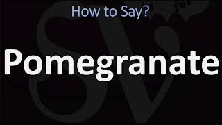 How to Pronounce Pomegranate 2 WAYS British Vs USAmerican English Pronunciation [upl. by Elazaro]