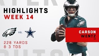 Carson Wentz Highlights vs Cowboys [upl. by Albur]