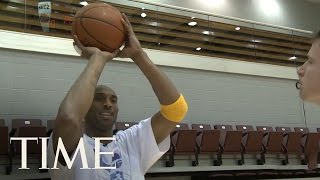 Kobe Bryant Los Angeles Lakers Star Gives A Free Lesson  TIME [upl. by Laekim]