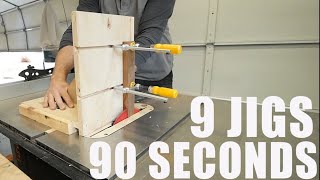 9 Must have Woodworking Jigs [upl. by Ailee]