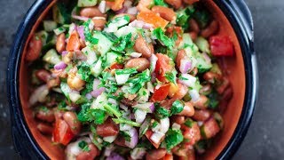 Mediterranean Kidney Bean Salad  The Mediterranean Dish [upl. by Nofpets516]