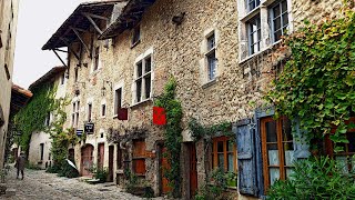 Pérouges  AuvergneRhôneAlpes region  France 4K [upl. by Adur]