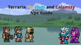 Terraria Thorium and Calamity NPC Guide [upl. by Savart]