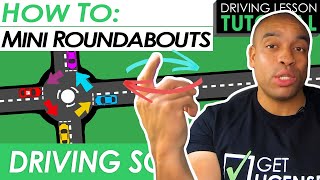 Mini Roundabouts Explained and Demonstrated  Driving Tutorial  Updated 2023 [upl. by Burrow]