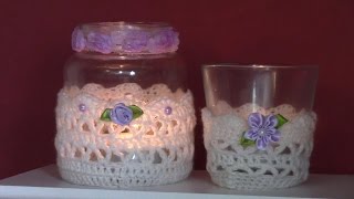 Haken  tutorial 144 romantische potjes [upl. by Wieche352]