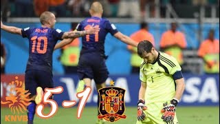 Netherlands vs Spain 51 All Goals And Highlights  FIFA World Cup 2014 [upl. by Domash]