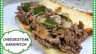 CHEESESTEAK SANDWICH RECIPE  HOW TO MAKE A CHEESE STEAK SANDWICH [upl. by Geldens]