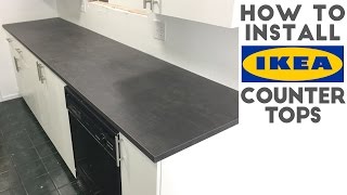 How To Install Laminate  IKEA Countertops  Quick and Easy [upl. by Xed]