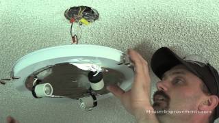 How To Replace A Ceiling Light Fixture [upl. by Linea]