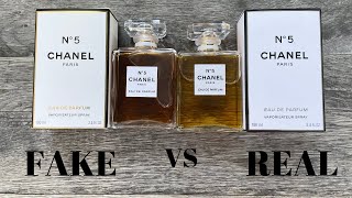 Fake vs Real Chanel No 5 Perfume 100 ML [upl. by Aisad]