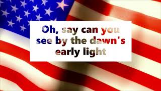 US National Anthem  Star Spangled Banner Vocals amp Lyrics [upl. by Cho148]