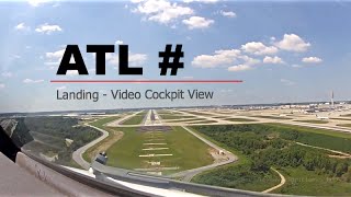 Landing at Atlanta  William B Hartsfield Intl Airport ATLKATL USA  Cockpit View [upl. by Itoyj]