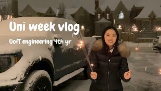 Uni week vlog  UofT 4th year [upl. by Bernete]