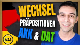 Wechselpräpositionen Dativ und Akkusativ  German TwoWay Prepositions [upl. by Emmeline404]