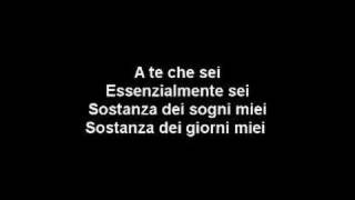 A te  Jovanotti Lyrics [upl. by Ilhsa]