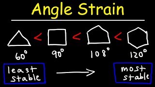 Stability of Cycloalkanes  Angle Strain [upl. by Sanalda]