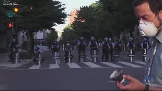 Sting Ball Grenades were used in Lafayette Square Monday [upl. by Gotthard]