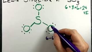 Lewis Structure of SO3 Sulfur Trioxide [upl. by Assirrem]